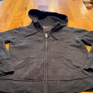 Carhartt Dark Gray Zip-Up Hoodie 8-10